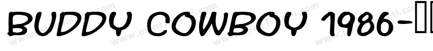 Buddy Cowboy 1986字体转换